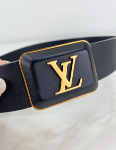 LOUIS VUITTON BELT GOLD/BLACK