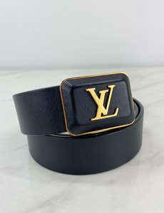 LOUIS VUITTON BELT GOLD/BLACK