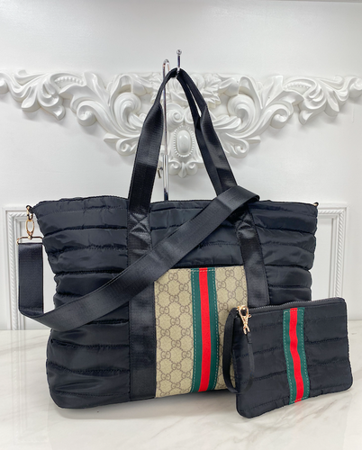 Authentic Repurposed Gucci clear bag