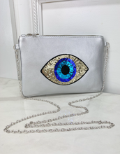 EVIL EYE CROSSBODY BAG (SILVER OR BLACK)