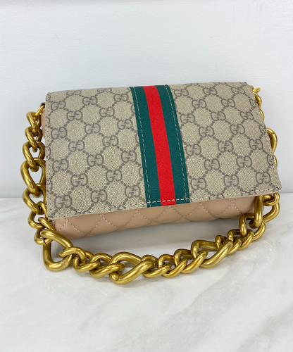 Authentic Repurposed Gucci clear bag